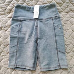 American Eagle Blue Bike Shorts